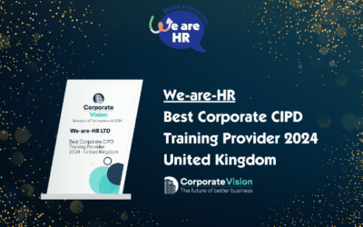 Celebrating Success: We-are-HR Wins Best Corporate CIPD Training Provider 2024